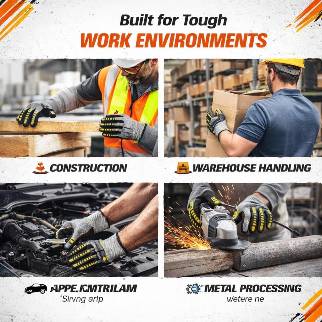 Knit Cut Resistant Work Gloves, Nitrile Coated, HPPE, TPR Back, A4 Cut Level, 13ga, Gray, Size 2XL, Pkg Qty 12