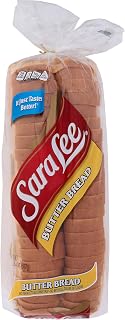 Sara Lee Butter Bread 20 oz Loaf - Soft Buttery Sandwich Bread, No Artificial Colors/Flavors, 22 Slices, 0g Trans Fat
