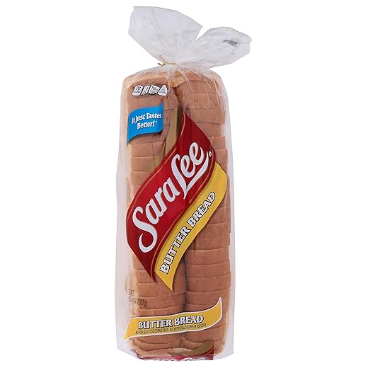 Sara Lee Butter Bread Sandwich Bread, 20 Oz Loaf of Butter Bread With No Artificial Colors or Flavors