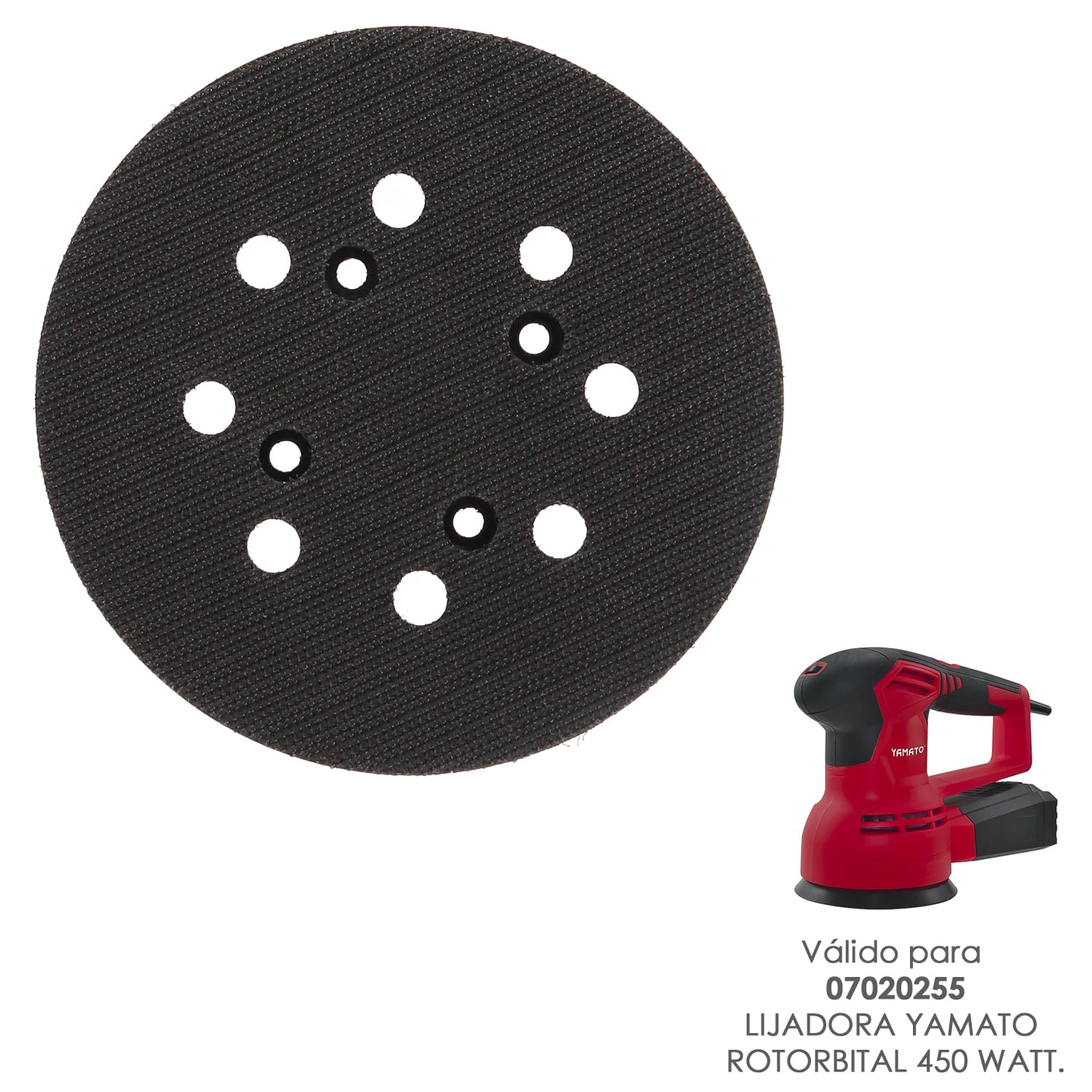 Piatto di ricambio per levigatrice Yamato 07020255 (Modello 81602)