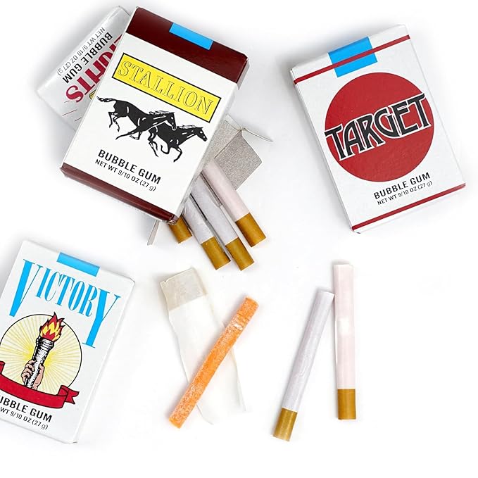 Chicles Bubble Gum Cigarettes (Paquete de 4) - World Confection miniatura 2