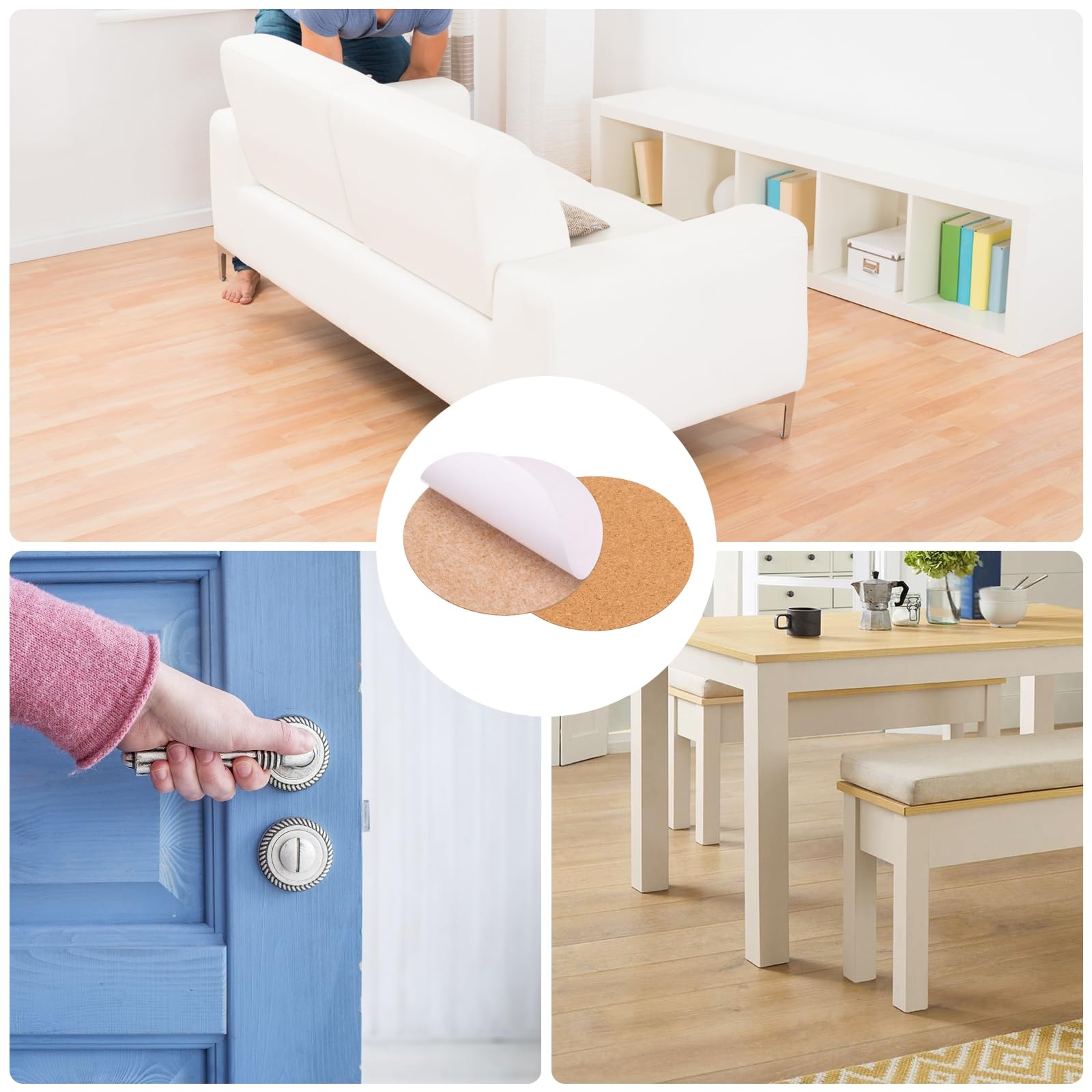 25 Sottobicchieri In Sughero Naturale 9x9 Cm - Assorbenti, Antiscivolo E Resistenti Al Calore Per Tazze E Bicchieri