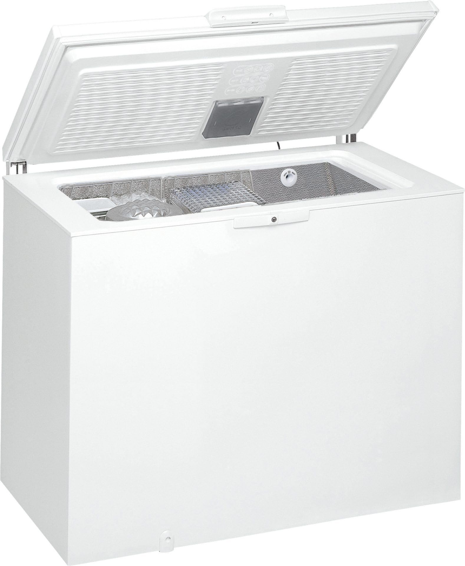 Whirlpool WHE2535FO2 - Congelatore Orizzontale, 255 litri, Bianco, 11.5 kg/24h, Classe energetica E