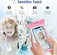 Vista 4 de Funda impermeable universal para teléfono seco compatible con iPhone 13 Pro Max Mini, 12 11 Pro Max XR XS X 8 7 6S Plus SE, Galaxy S21 S20 S10 S9