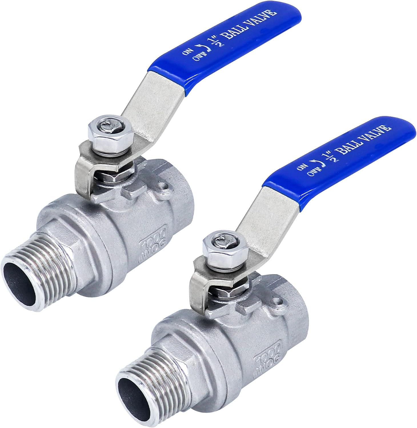 1/2" Ball Valve, 1/2" NPT Ball Valve, 304 Stainless Steel Ball Valve Shut Off Valve