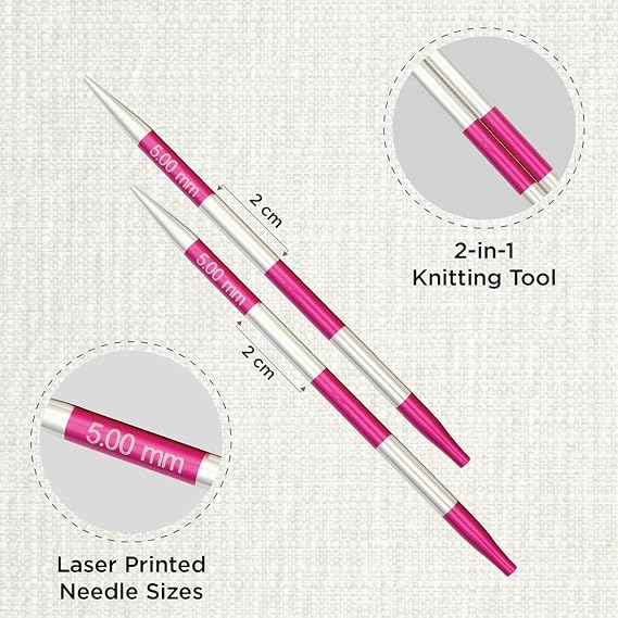KnitPro Smartstix Interchangeable Circular Needles 4 (10cm) | 5.00mm