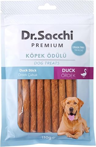 Dr.Sacchi Premium Ördekli Çubuk Tahılsız Köpek Ödülü 5" 11-13 Gr 10'lu