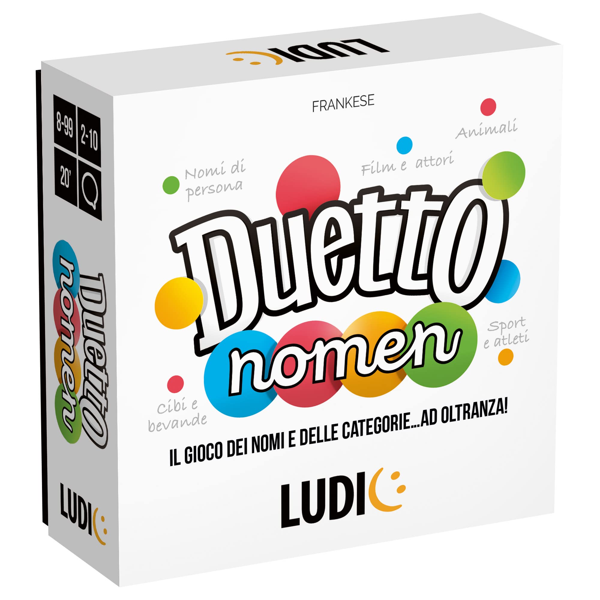 Ludic Duetto Nomen – Gioco Di Parole Per 2-6 Giocatori, Sfida Linguistica Per Famiglie, Made In Italy, Età 8+ - 3