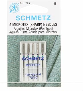 Schmetz Microtex Sharp Machine Sewing Needles Package of 5