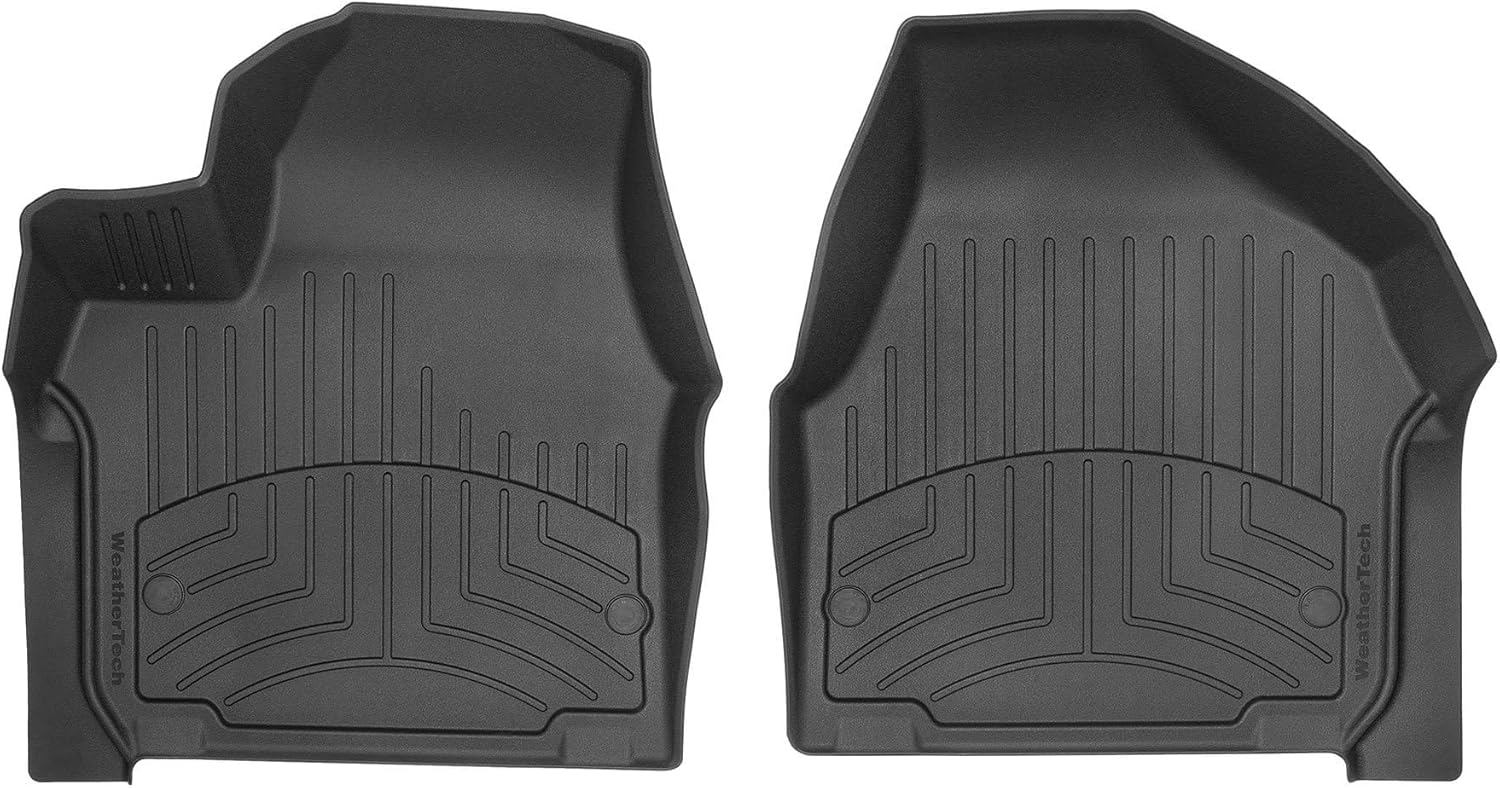 WeatherTech FloorLiner HP Custom Fit Floor Mats for Chrysler Voyager, Pacifica - 1st Row (449451IM), Black