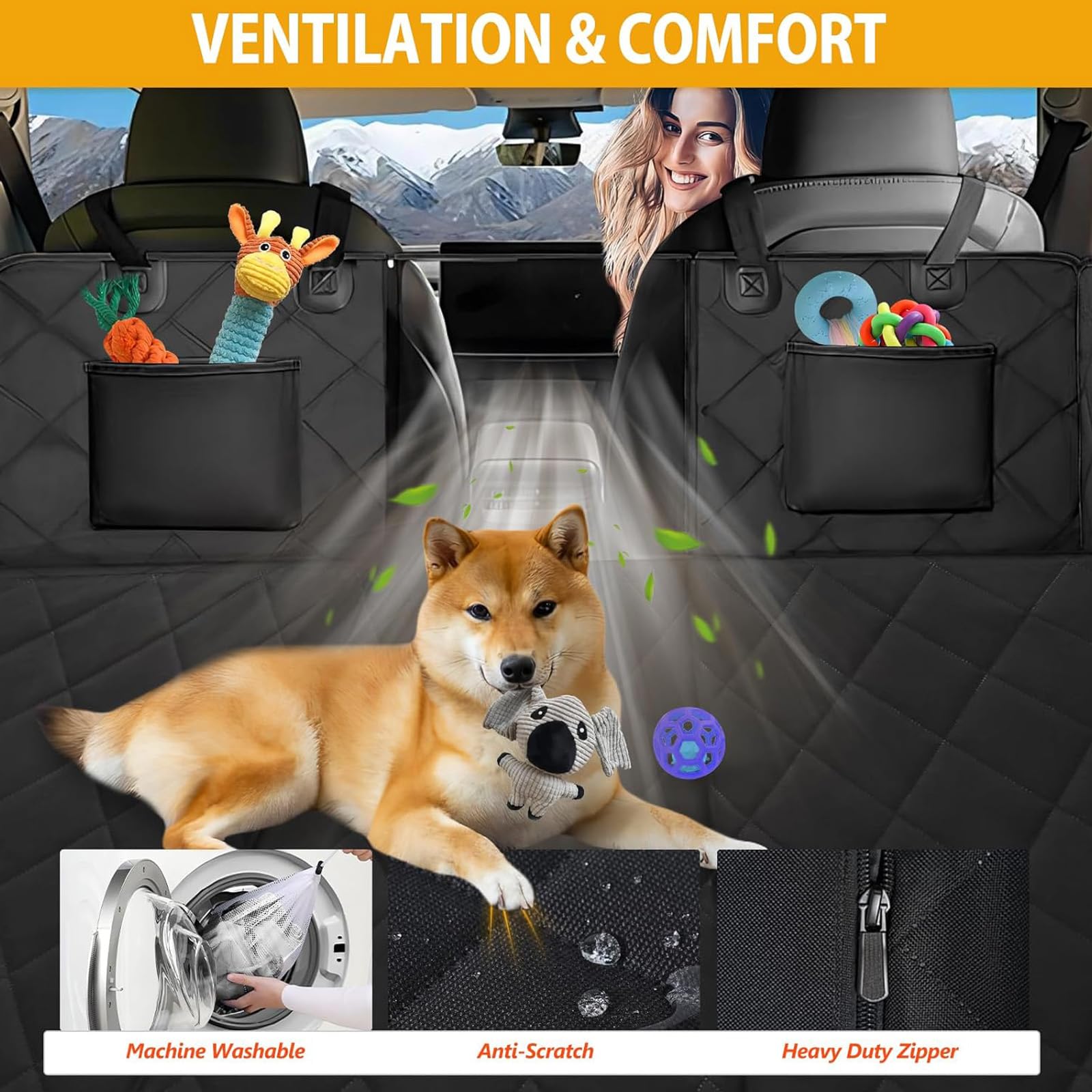 Protector impermeable para mascotas, protector contra arañazos para perros, para la mayoría de vehículos, panel de protección contra arañazos para coche