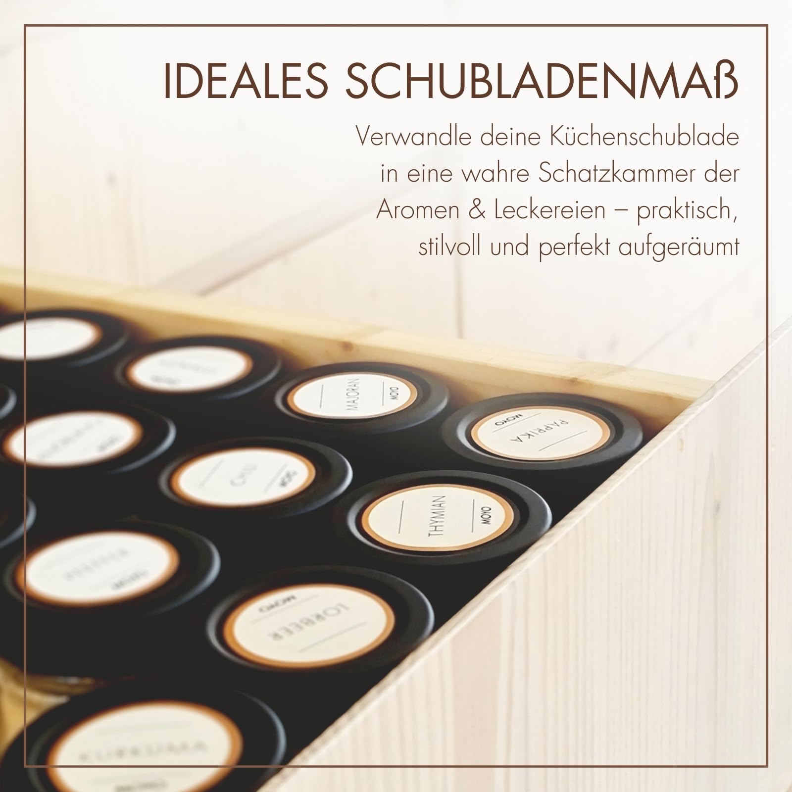 MOYO Gewürzgläser mit Etiketten I 12er Set I hochwertige Gewürze Aufbewahrung 154ml I luftdichtes Gewürzdosen Set I Gewürzaufbewahrung mit Deckel in schwarz I Gewürz Set zur Küchenorganisation