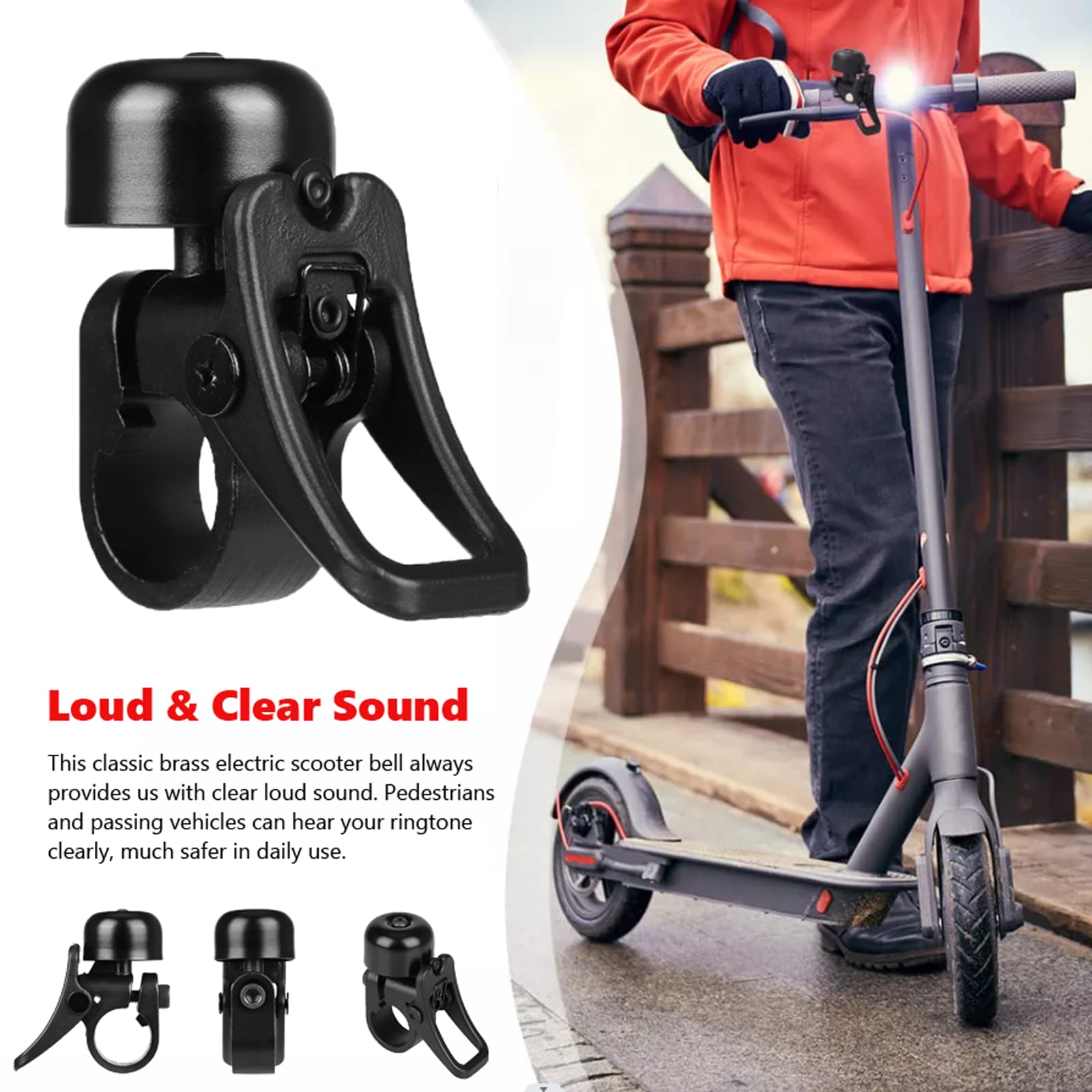Sonnette Pour Trottinette Xiaomi M365 M365 Pro Mi Pro 2 Et Mi Essential Avizar Gris