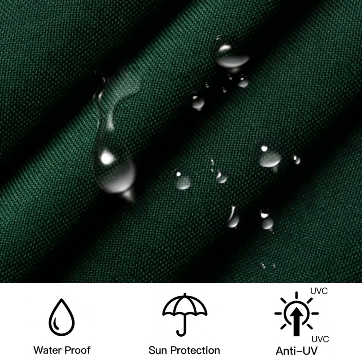 Rechange Telo per Ombrellone 6 Stecche 8 Stecche, Impermeabile Telo di Ricambio Tettuccio per Ombrello, 2m/2.7m/3m Copertura di Ricambio per Ombrellon da Giardino(Cream,4m - 8 Ribs)
