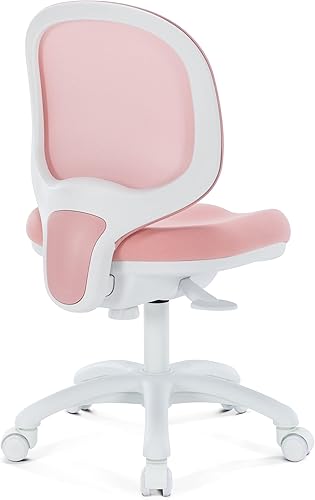 Miniatura 19 de Silla de escritorio para niños, silla de oficina de estudio, diseño ergonómico, altura ajustable y profundidad del asiento (azul cielo con Azul