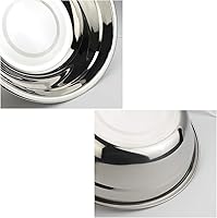 Vista 4 de Morcte Paquete de 4 cuencos de preparación de metal de acero inoxidable, tazón para mezclar, 2 cuartos de galón