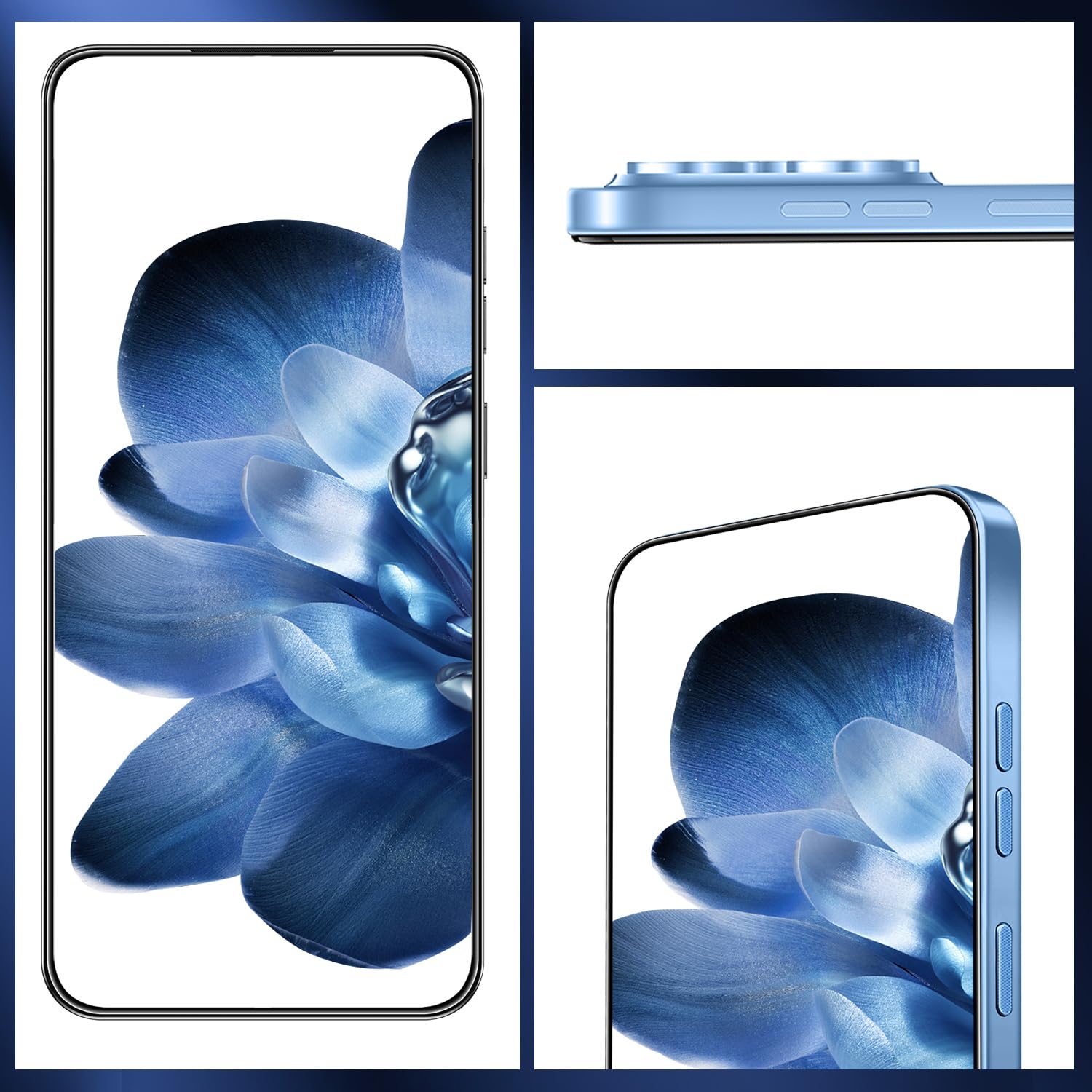16PROMA X Smartphone New Upgrade 12GB+512GB/6.99" Display 68+108MP Zoom Camera,Tempered Glass Finish, 7000mAh Android 14 Smartphone (Blue)