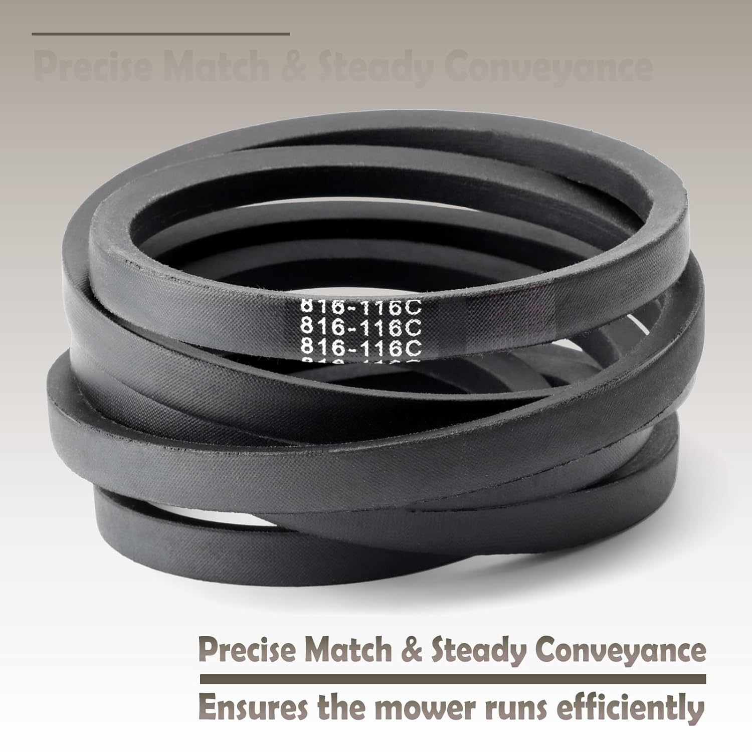 816-116C Deck Belt Replacement for Land Pride AT2584 AT2660 AT2672 FDR1560 for Dixie Chopper 1942 Zee 1 2342 Zee 1 for Ferris H3020K Mowers, Replace 816116C