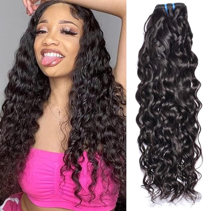 Water Wave Human Hair Bundles Brazilian Virgin Hair Curly Bundles