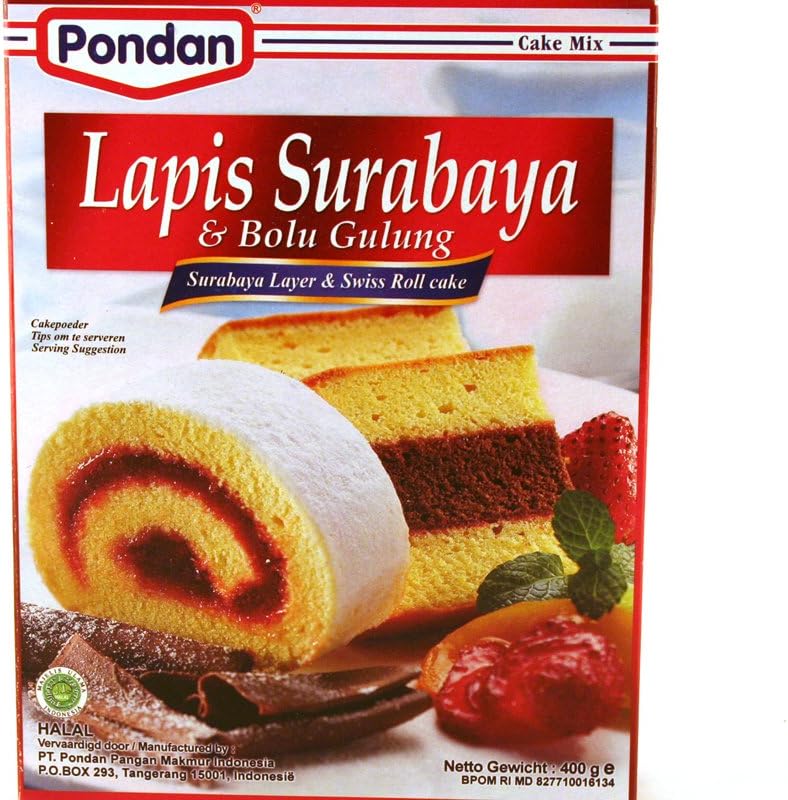 Cake Mix Swiss Roll (Lapis Surabaya & Bolu Gulung) - 14oz (Pack of 1)