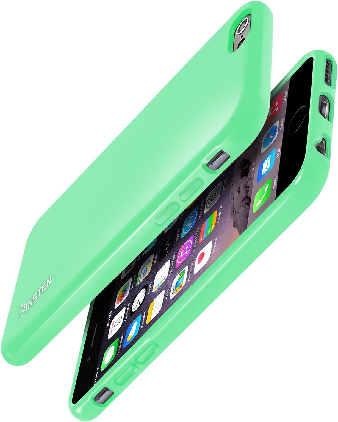 INSTEN iPhone 6 Case, [Slim Fit] TPU Case Skin Cover [Anti-Shock Protection] Compatible with Apple? iPhone 6 (4.7), Mint Green Jelly