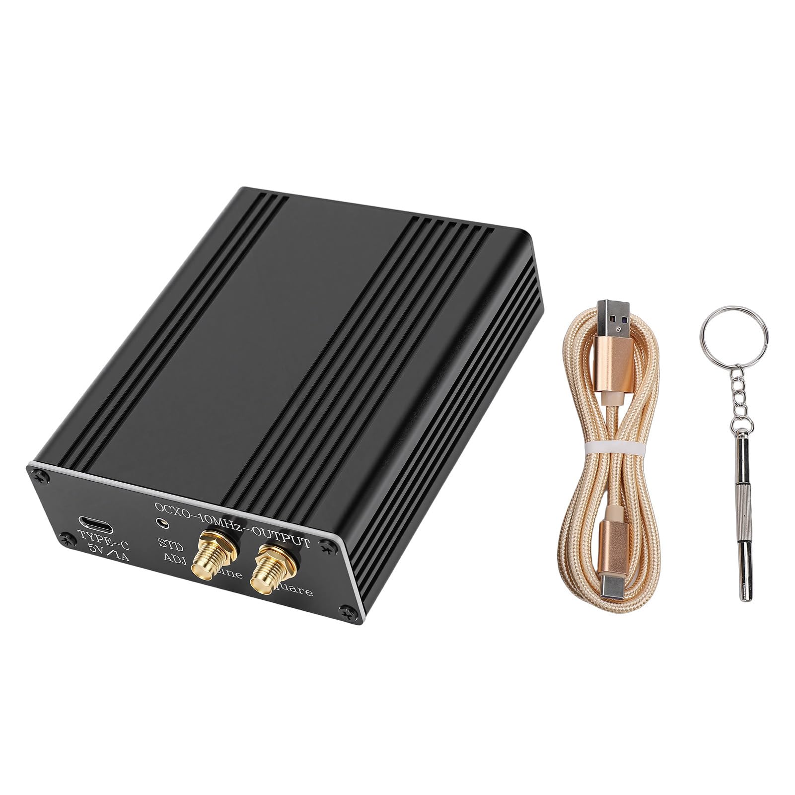 Módulo OCXO 10 MHz con Carcasa para Telecomunicaciones, Oscilador de Temperatura Constante con Cable Tipo C