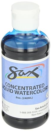 Sax Liquid Washable Watercolor Paint, 8 Ounces, Turquoise
