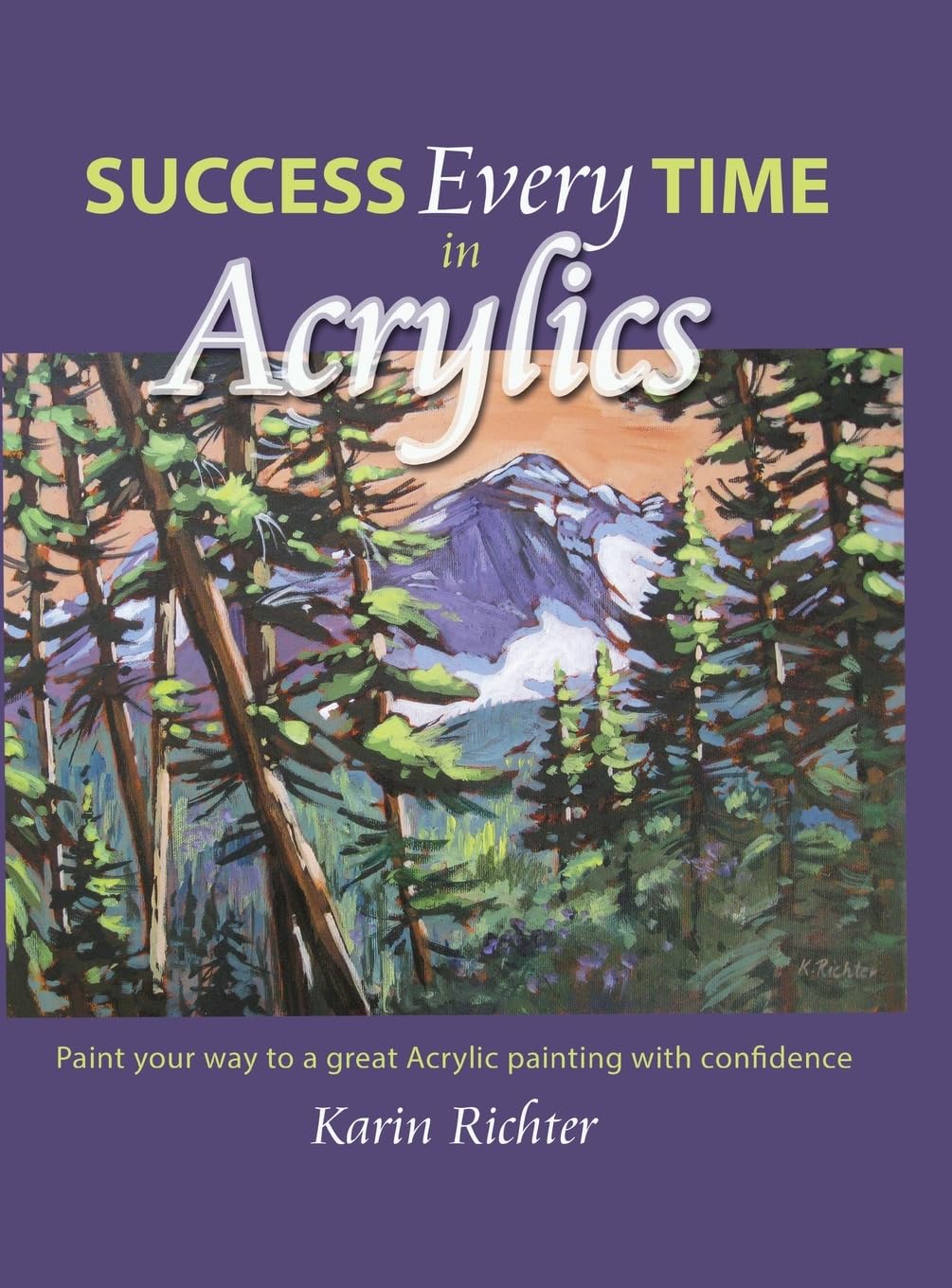 Livre Acrylics pour peindre des tableaux à l'acrylique durant vos moments de détente