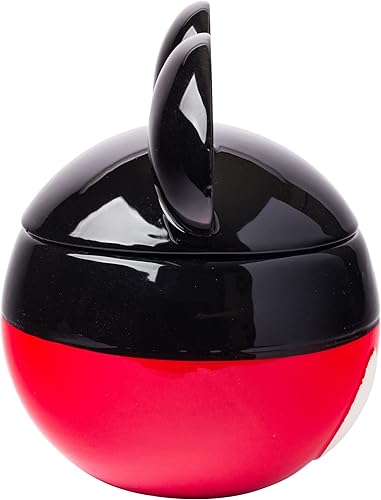 Miniatura 7 de Silver Buffalo - Tarro de cerámica para galletas o aperitivos esculpido en 3D y pintado a mano con forma del ícono de Mickey Mouse, de Disney Disney