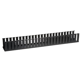 Panduit G1.5X2BL6 Type G Wide Slot Wiring Duct, PVC, Black