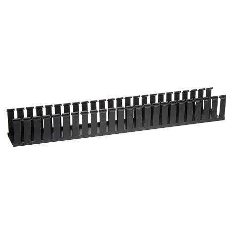 Panduit G1.5X2BL6 Type G Wide Slot Wiring Duct, PVC, Black