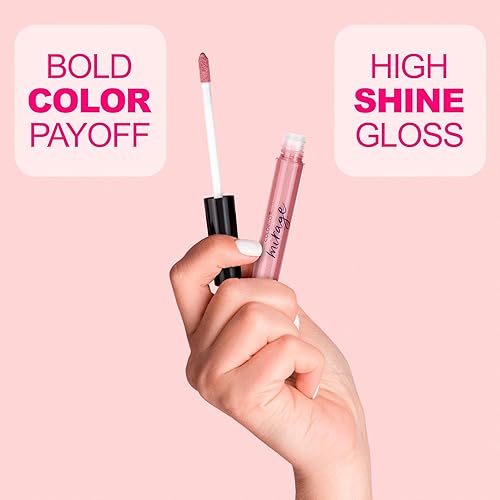 Miniatura 3 de Expressions - Colección Mirage Lip Gloss de 5 piezas, paquete de 5 brillos de labios, tubos surtidos de brillo de labios con varita, juego de brillo