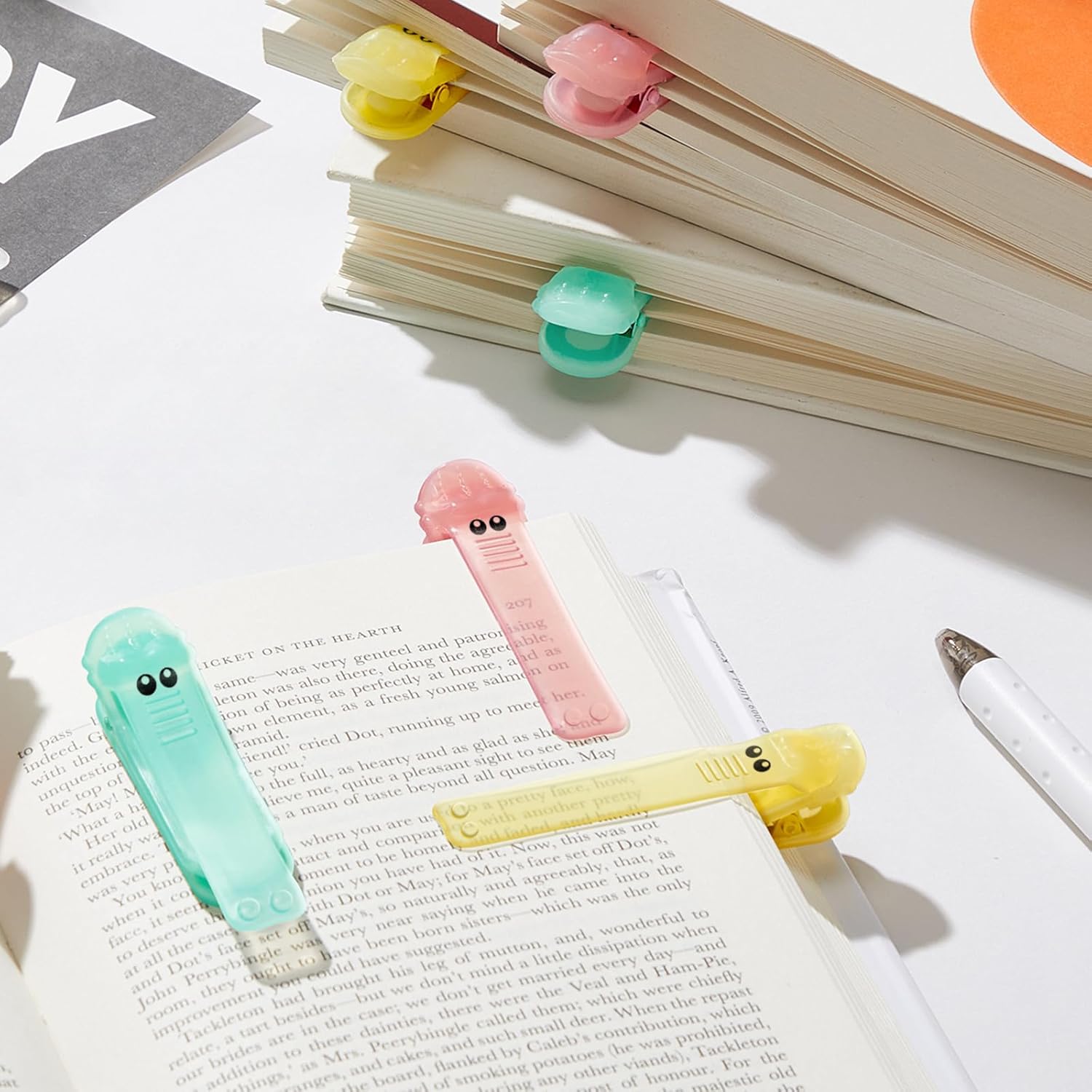 3pcs Automatic Bookmark Silicone, Bookmarks for Women, Book Marks for Reading Women, Cute Unique Book Markers for Reading, Reading Accessories Gifts for Book Lovers - Image 8