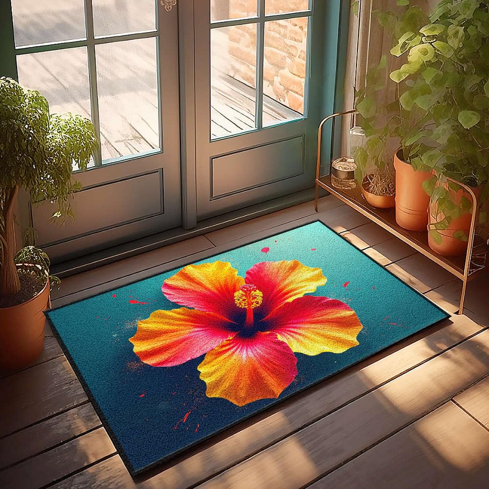 Tapis de bain de ferme pour créer une ambiance bucolique et colorée