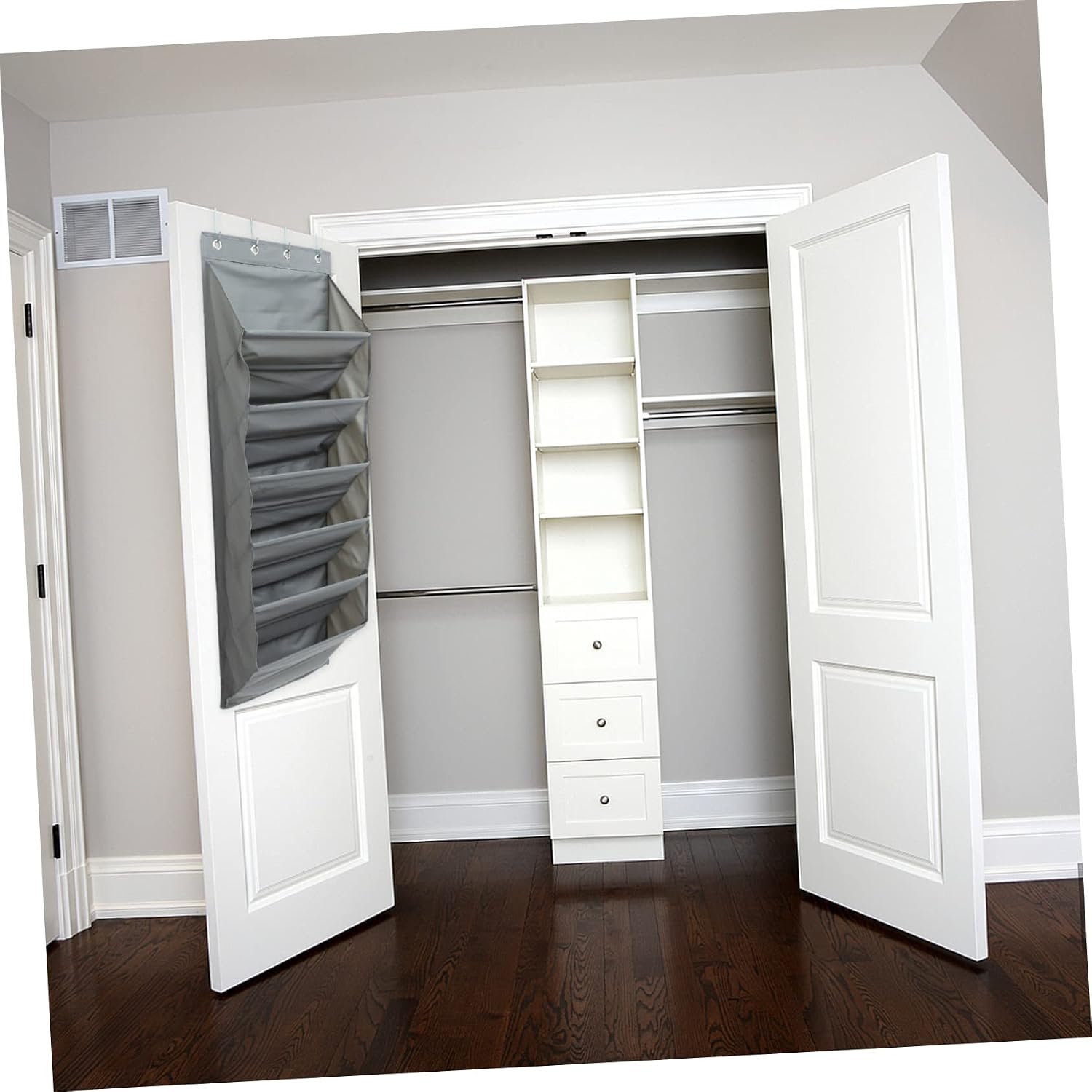 1set Multi-function over The Door Organizer Hanging Storage Bag for Shoes and Items Tear-resistant Space-saving for Bedroom Bathroom Kitchen and Office