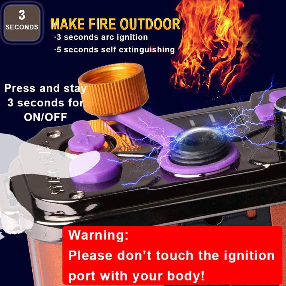 LED Hunting Headlamp Super Bright Stepless Dimming HeadLamps, Easy to Make a Fire, Suitable Survival Kits for Hurricane, Emergency Light for Storm, Outages