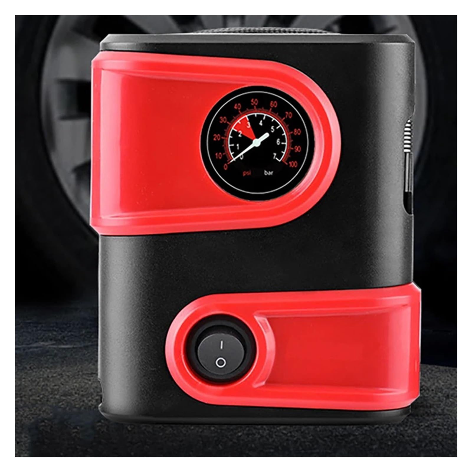 Mini Mała Sprężarka Powietrza Samochodowa Nadmuchiwana Pompa Manometryczna DC 12V 100PSI Przenośna Pompka Do Opon Inflator Rowerów Samochodowych Motocykle Natychmiastowa Inflacja