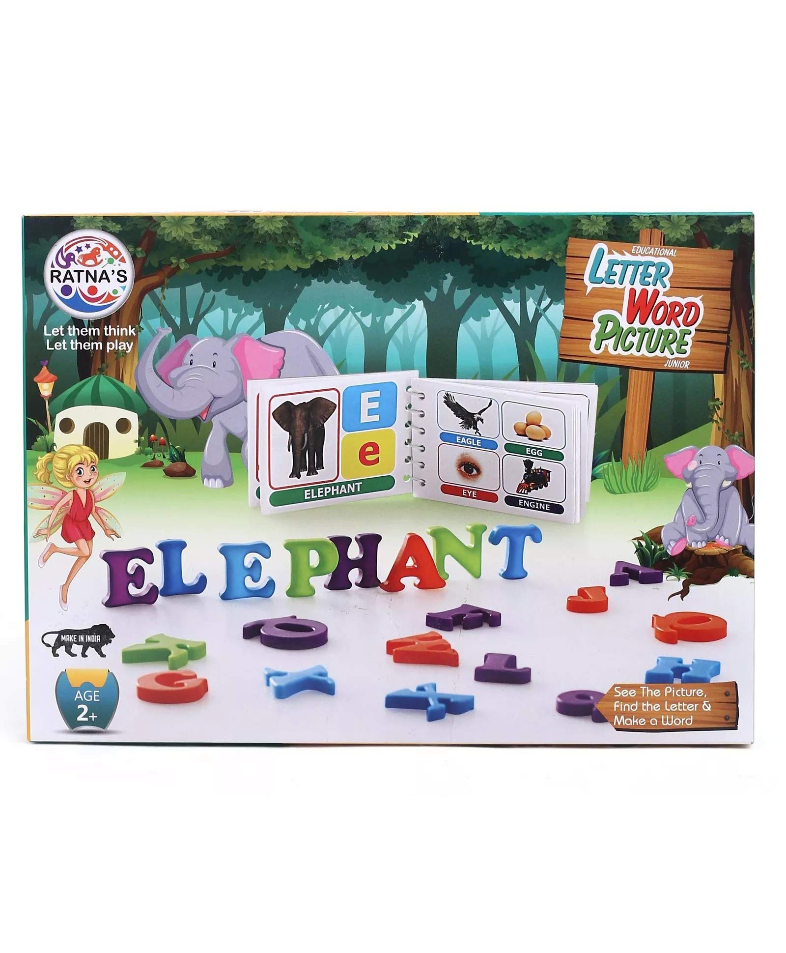 Ratnas Educational Letter Word Picture Junior for Kids to See The Picture, Find The Letter & Make a Word (B074PSCZCN) Amazon Price History, Amazon Price Tracker