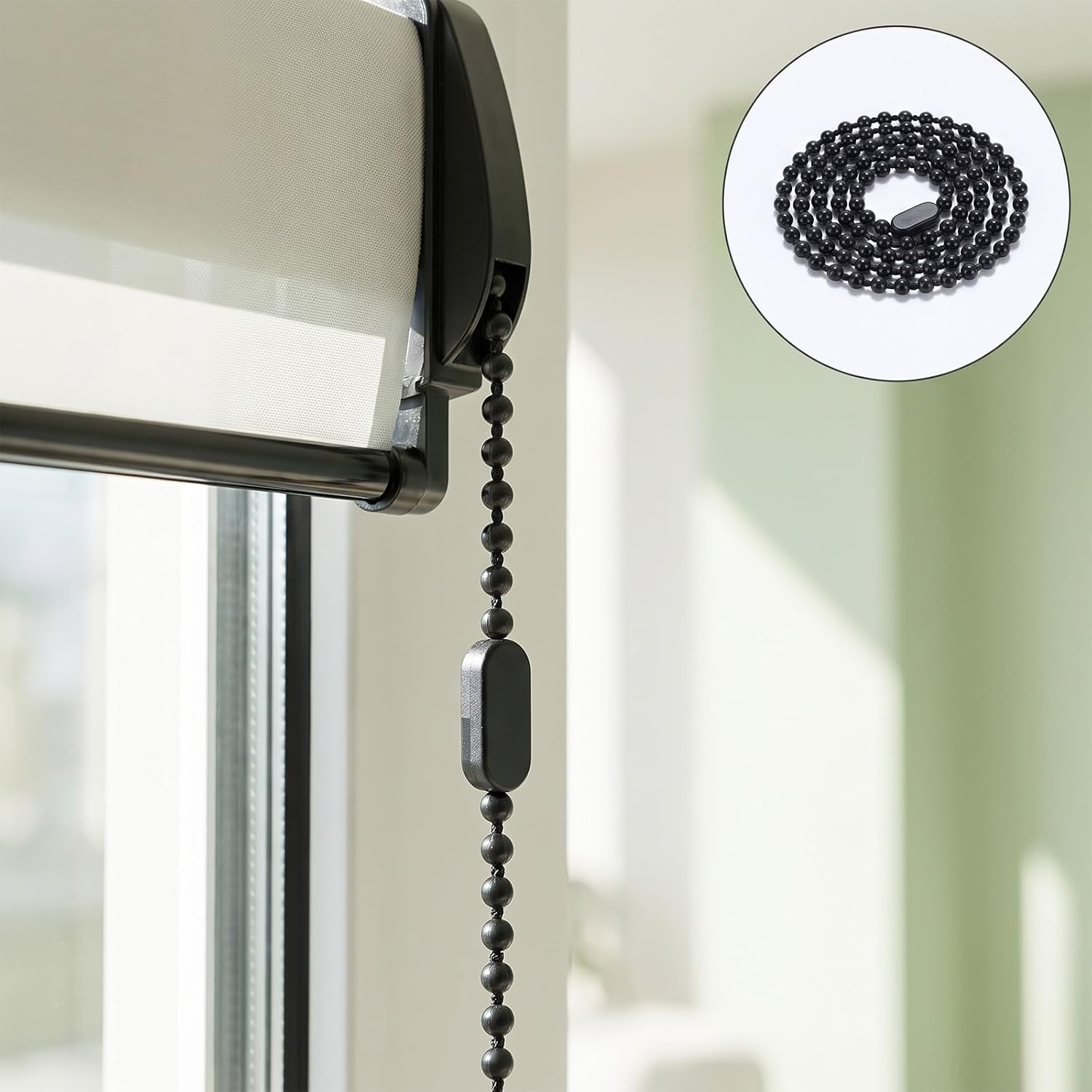 10 Meters Roller Blind Bead Chain Cord, Plastic Bead Chain