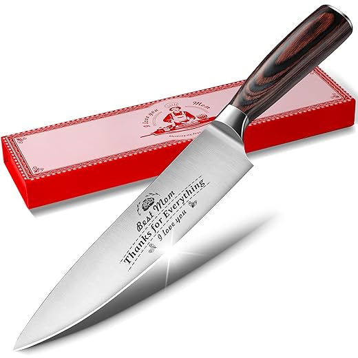 8-inch Chef Knife Engraved for Mom or Dad- $19.99