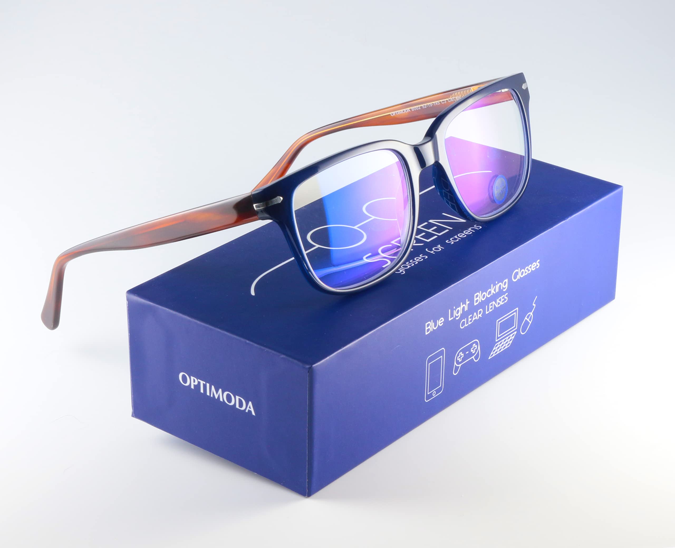 Screen B2 • Okulary Anty Blue Light - Filtr chroniący przed szkodliwym niebieskim światłem i anty-UV (ekrany, komputery, komputery, tablety, smartfony, telewizor) - Okulary do gier -