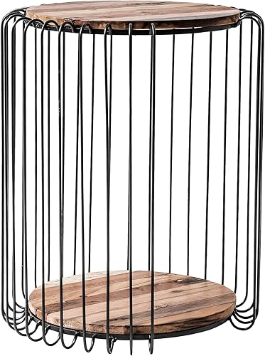 Miniatura 3 de NovaSolo Barca Boat Mesa auxiliar redonda de madera en color natural