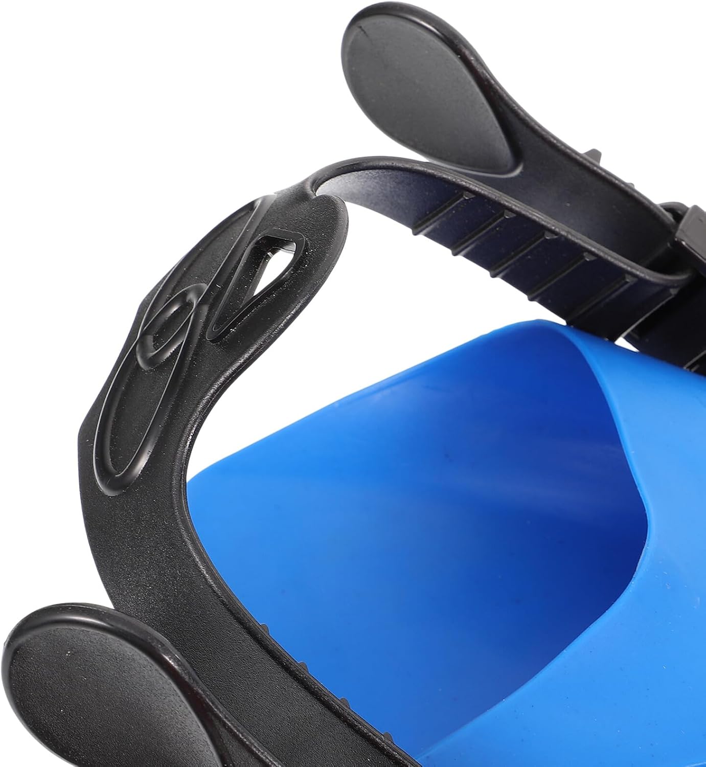 Adult Diving Fins Lightweight Adjustable Blue Plastic Training Fins for Swimming and Snorkeling, 1 Pair Size L (US 7.5-9)