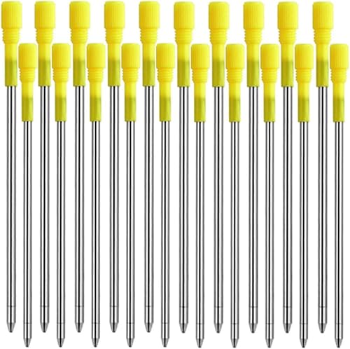 PASISIBICK 3.2 in Black Ink Ballpoint Pen Refills for Big Diamond/Crystal Pen(Pack of 20)