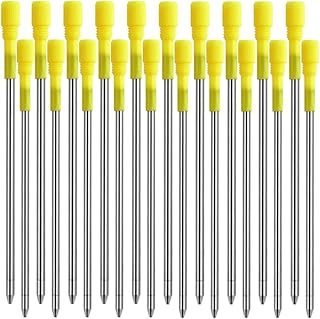 PASISIBICK 3.2 in Black Ink Ballpoint Pen Refills for Metal Diamond Pen(Pack of 20)
