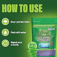 Vista 7 de Green Gobbler Paquetes para resolver problemas sépticos – Suministro para 6 Meses (App recordatoria de Green Gobbler)