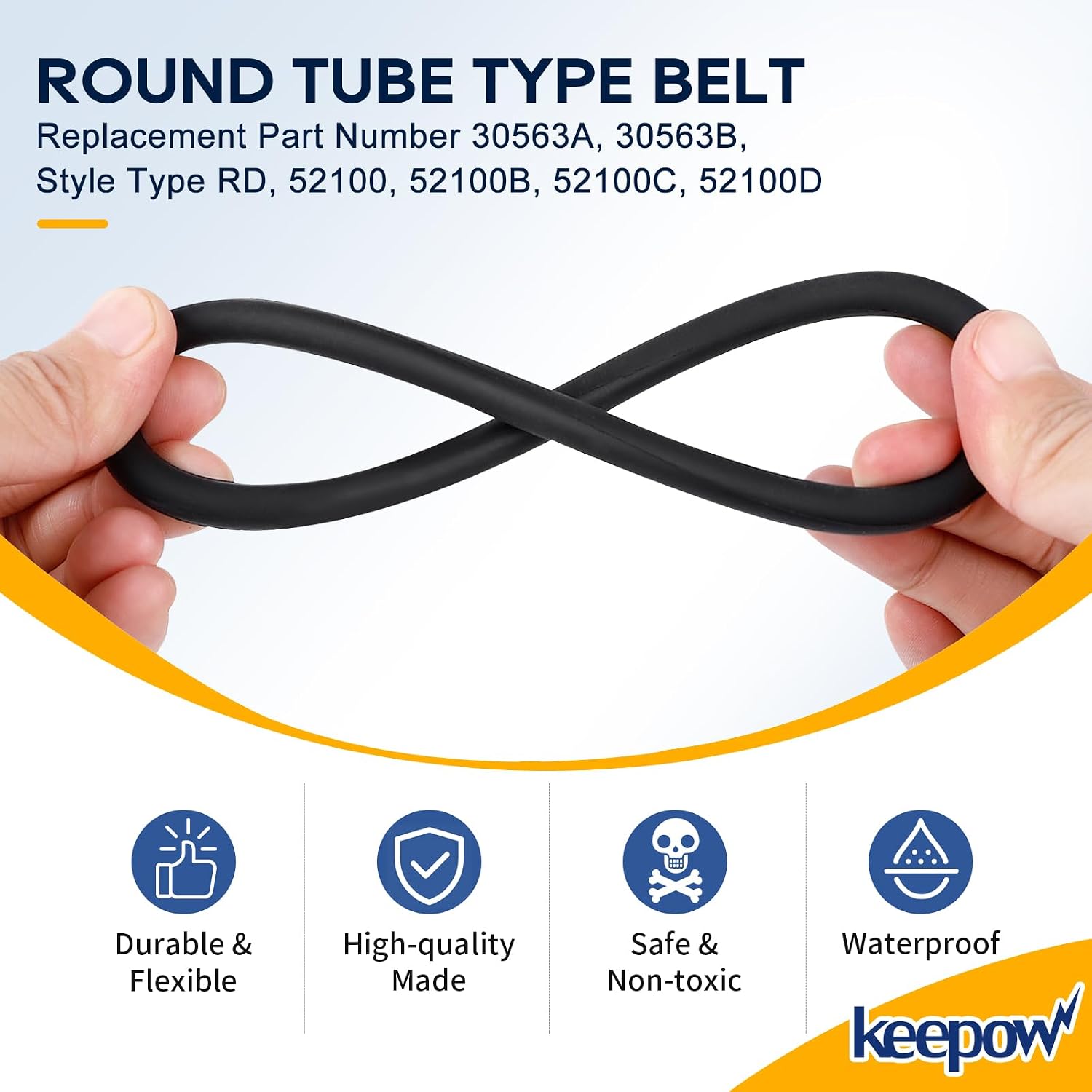 KEEPOW 13 Pack Vacuum Belts Replacement Compatible with Sanitaire Models