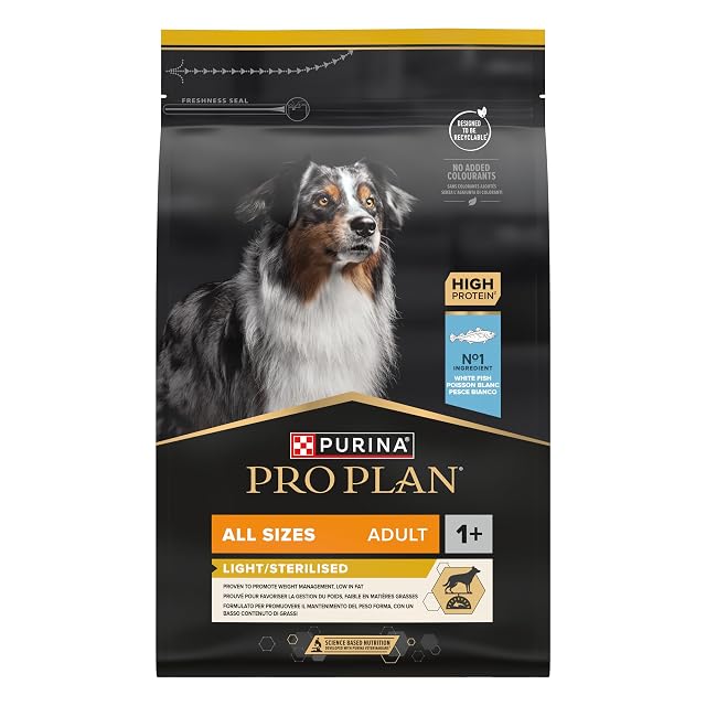 Foto 2 de 5 de PRO PLAN Perro Adulto Light/Sterilised Pescado Blanco 3KG