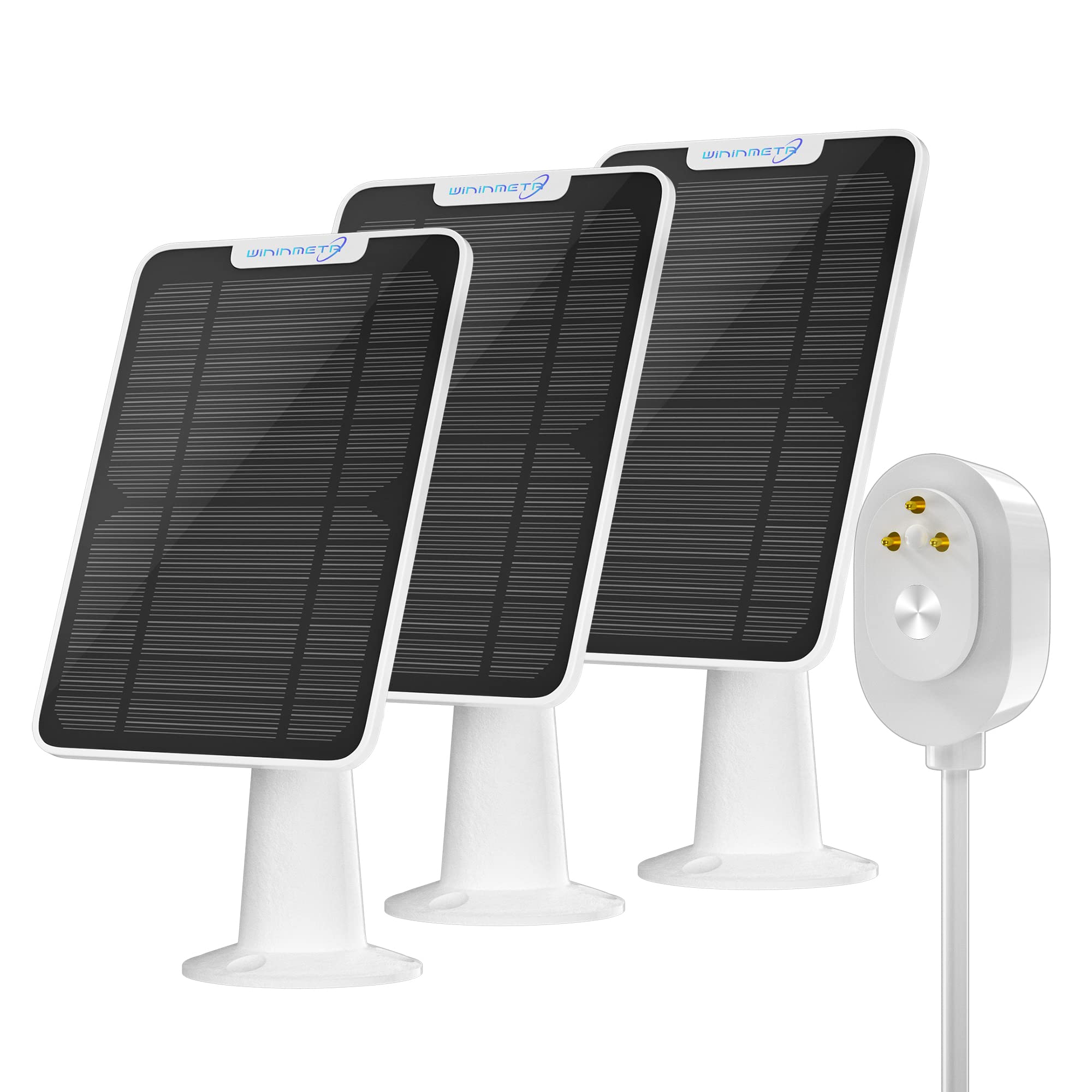 Photo 1 of 6W Solar Panel Charger Compatible with Arlo Ultra/Ultra 2/Pro 3/Pro 4/Pro 3 Floodlight Security Camera, Solar Panels Charging IP65 Weatherproof w/ 9.8ft Charging Cable Adjustable Wall Mount, 3 Pack 6W-3 Pack