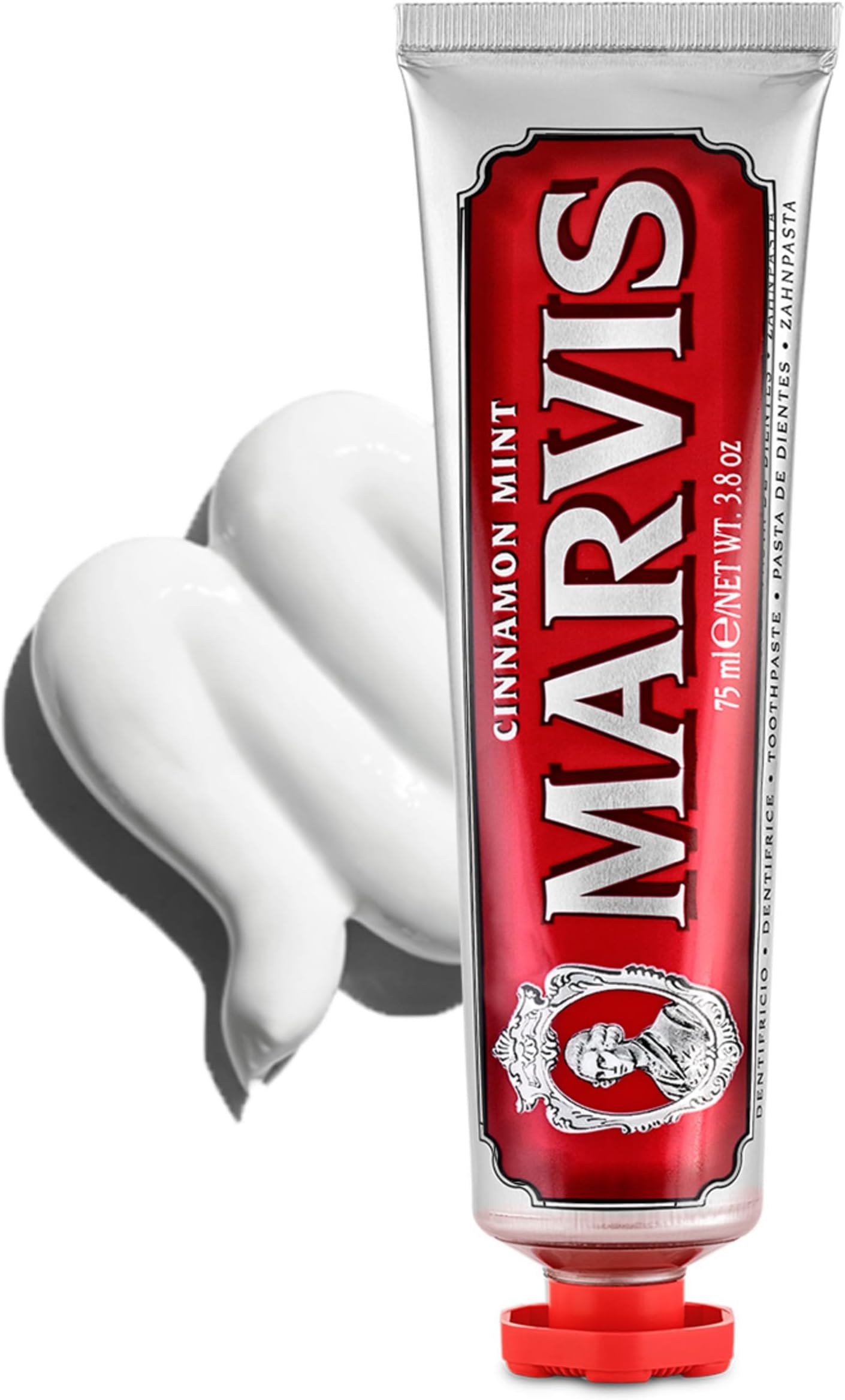 MARVIS(マービス) シナモン・ミント 歯磨き粉 甘さと爽やかさのハーモニーが癖になるシナモンミント味 オーラルケア イタリア製 75ml